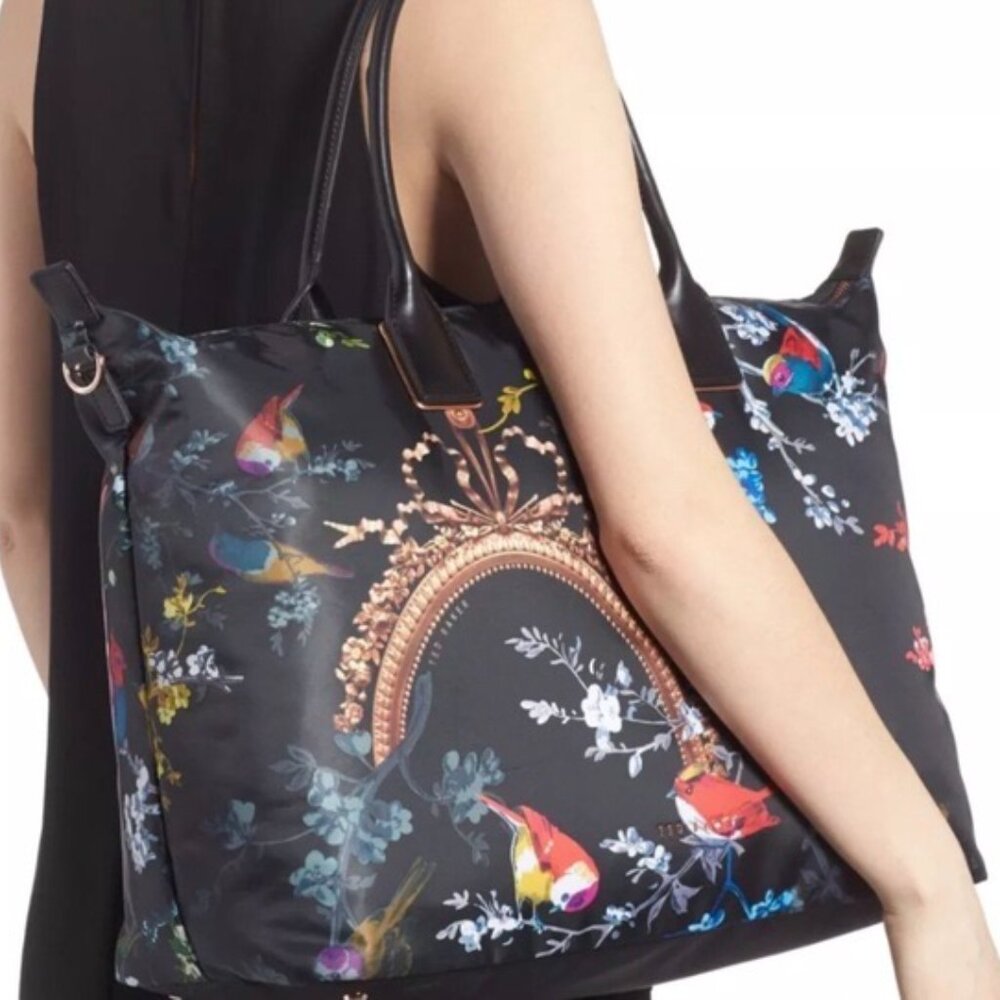 Ted Baker London Opulent Fauna Large Weekender Travel Bag Tote NWOT